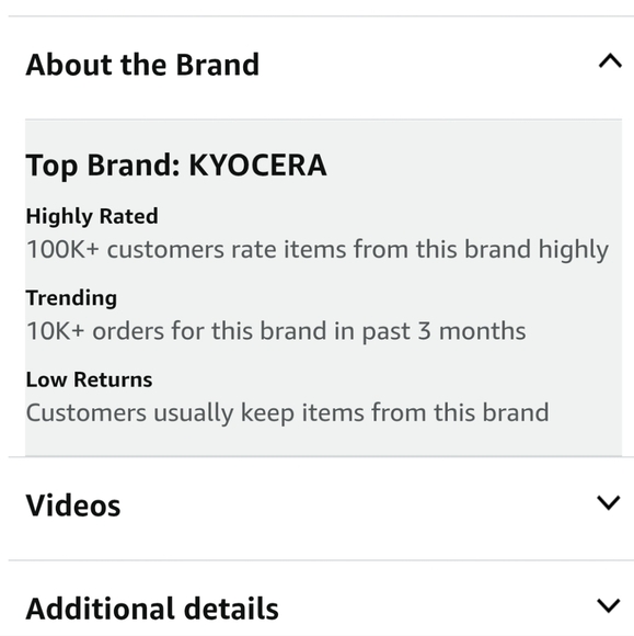 ❤️BUY 2 GET 1 FREE  Kyocera Ceramic Kitchen Knife - Black and White - Picture 11 of 12